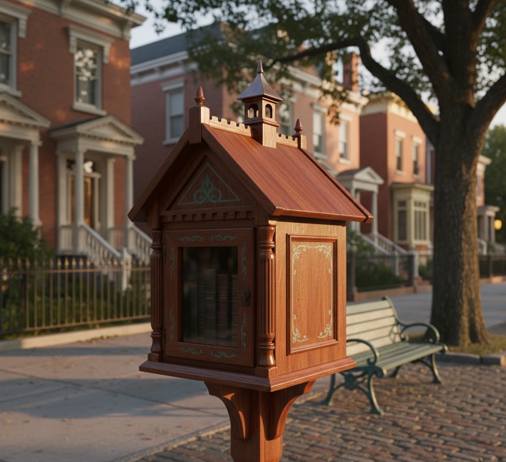 Klassiek minibibliotheek ontwerp