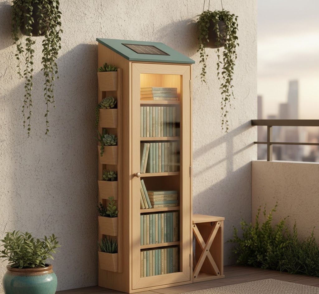 Compact minibibliotheek ontwerp
